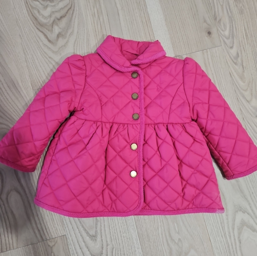 RALPH LAUREN Pink Quilted Kids Jacket